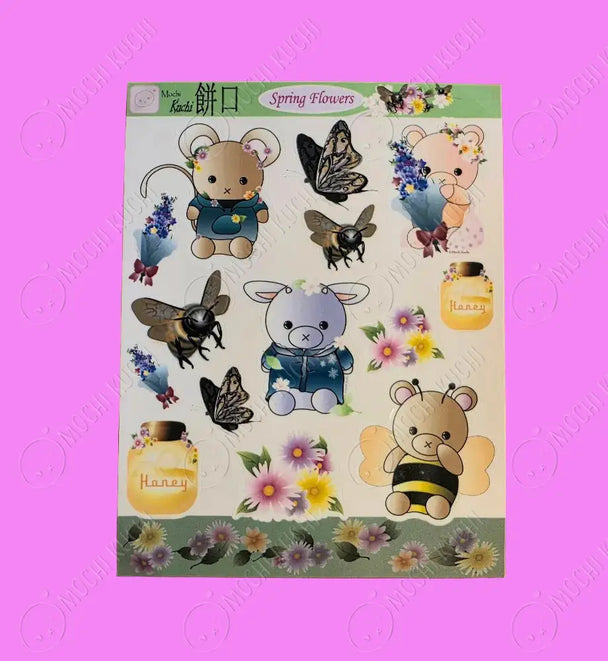 Spring Flowers Sticker Sheet